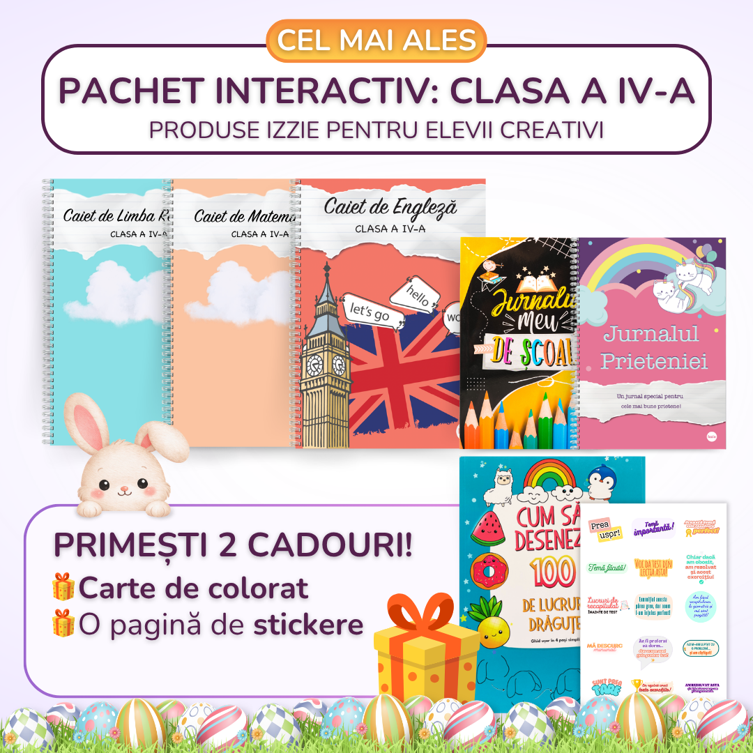 Pachet Interactiv 6 produse Izzie: clasa a IV-a
