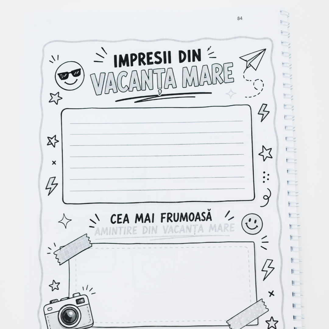 Caiet de Vacantă - vara dintre clasa a IV-a și clasa a V-a: Română, Matematică & Explorarea Mediului -