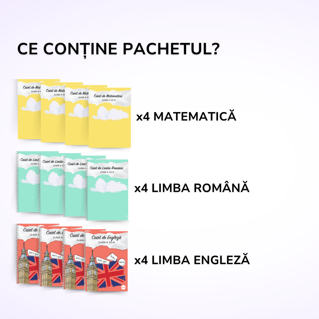 Pachet pentru elevii ambițioși: Clasa a III-a