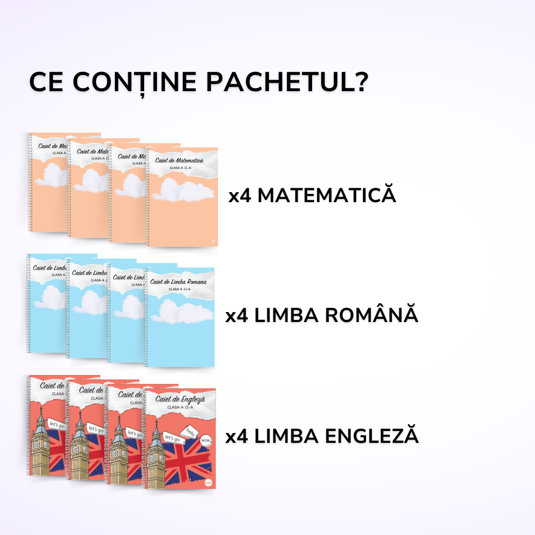 Pachet pentru elevii ambițioși: Clasa a II-a