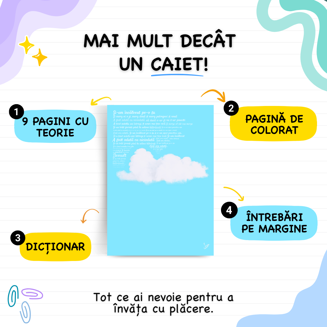 Caiet Interactiv Izzie de Română A4 (cu Teorie)