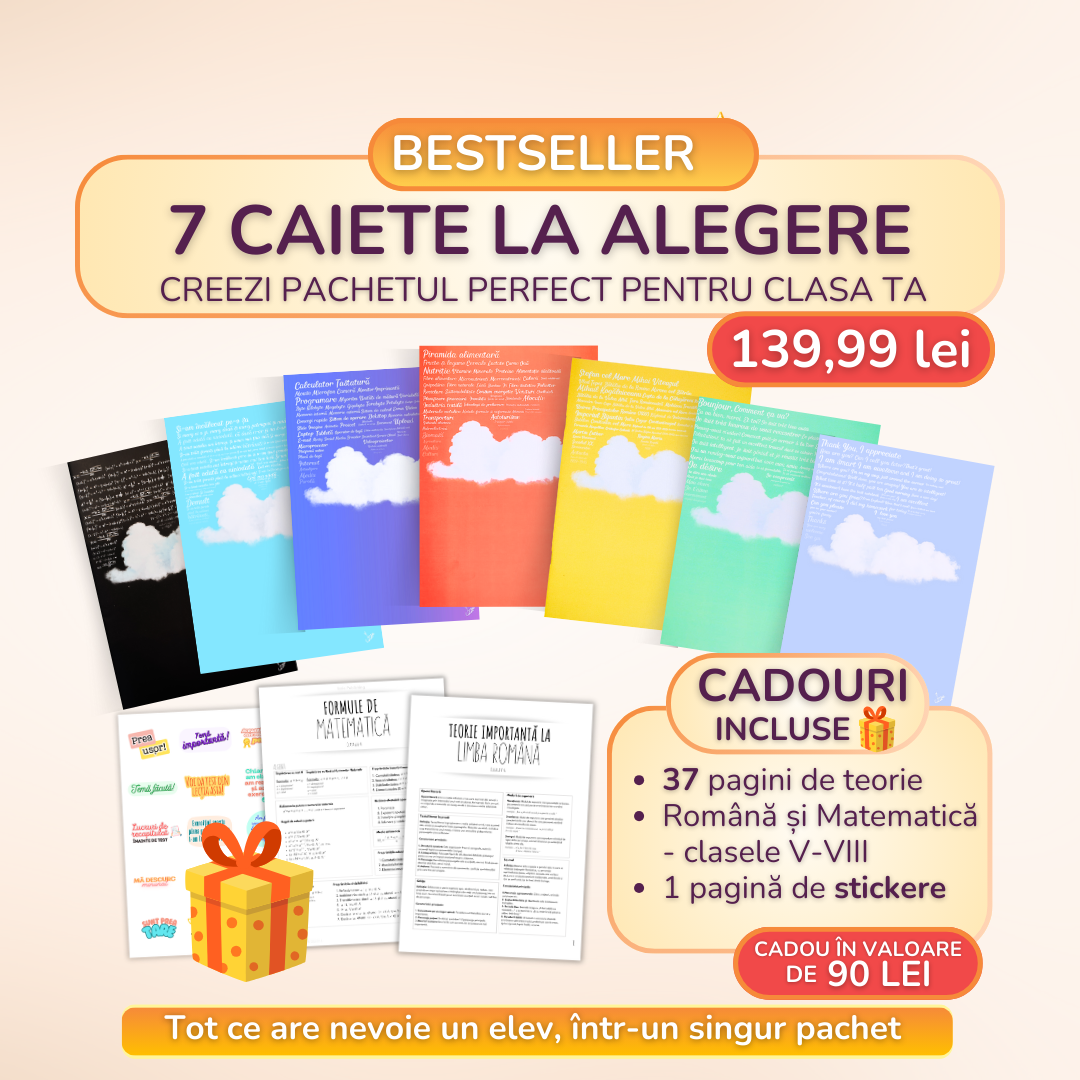 Bestseller: Creează-ți propriul set de 7 Caiete