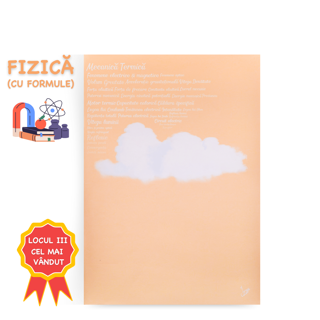 Caiet Izzie de Fizică A4 cu Formule