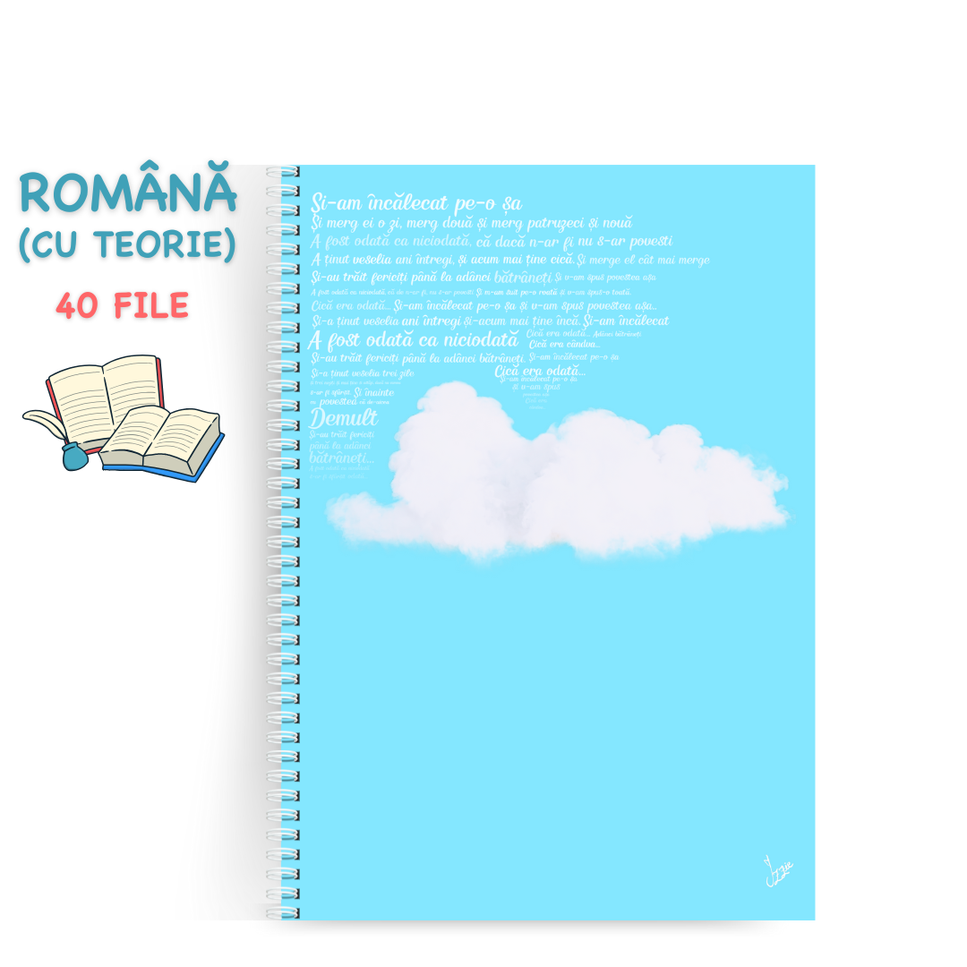 Caiet Interactive de Română A4 (cu Teorie)