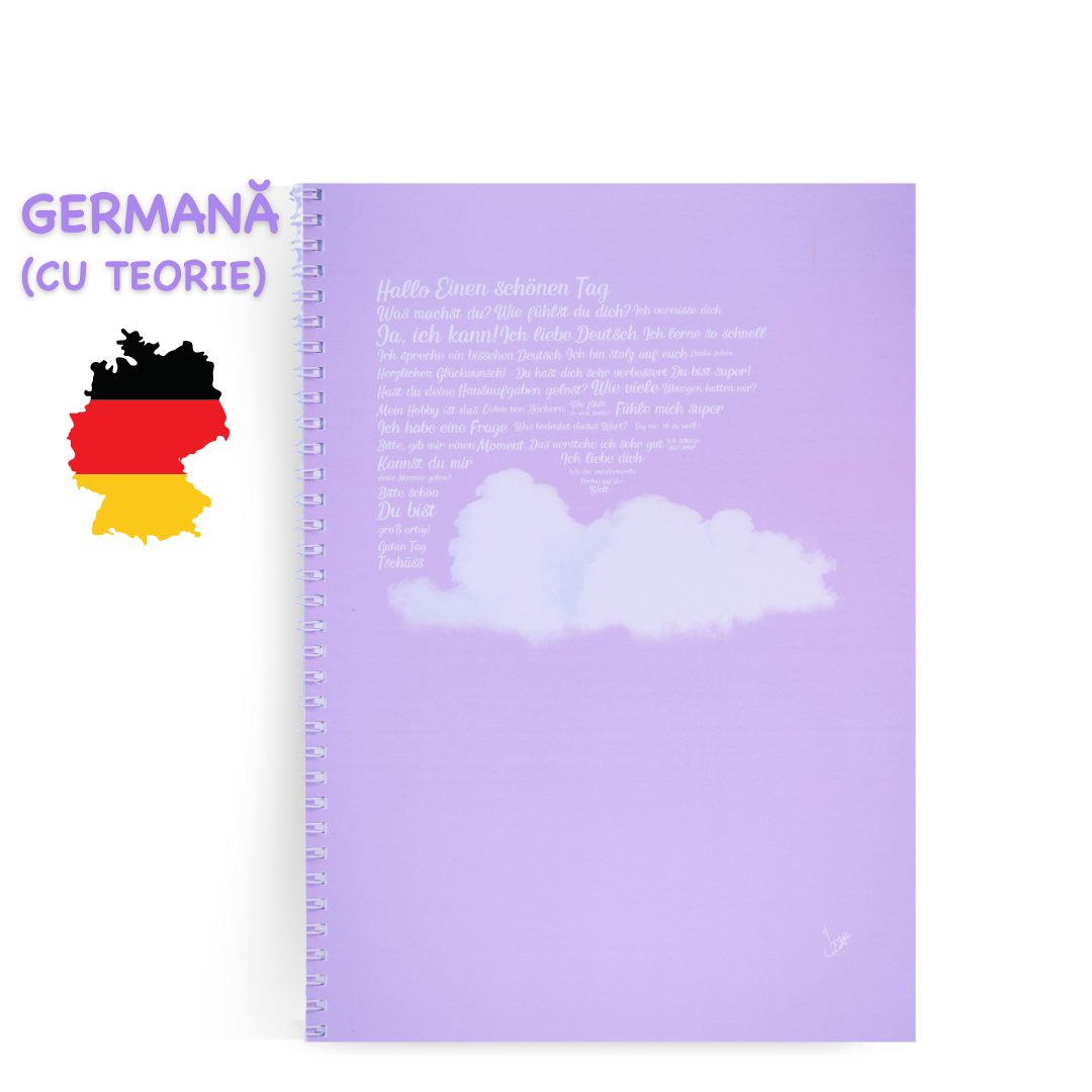 Caiet Interactiv de Germană A4 (cu Timpuri Verbale)