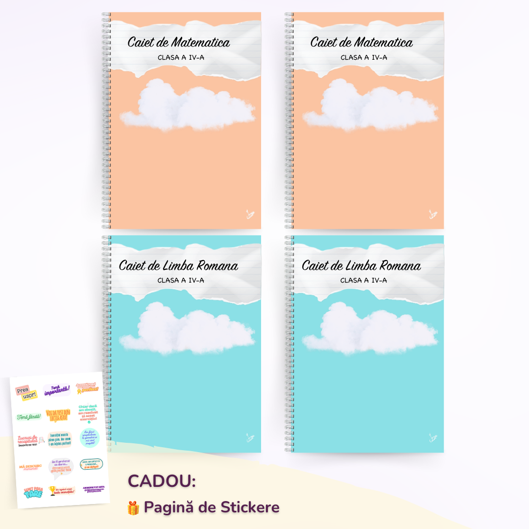 Set complet clasa a IV-a: Română + Matematică