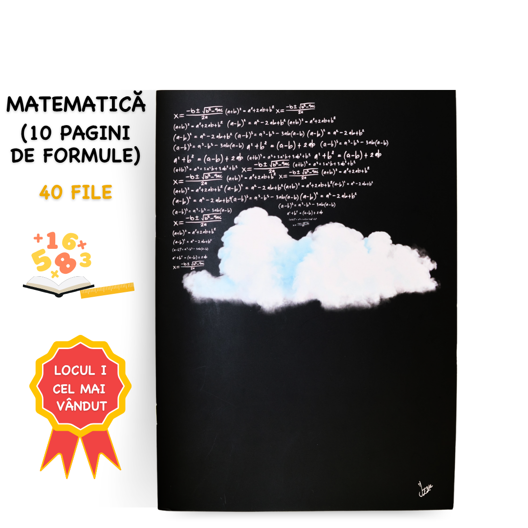 Caiet Izzie de Matematică A4 (cu Formule)