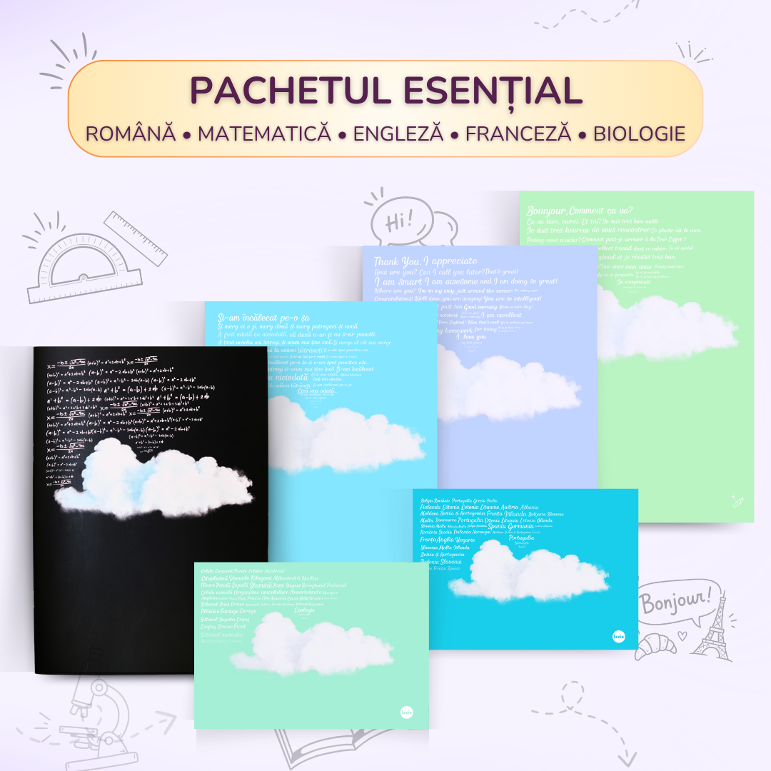 Pachetul Esential: Matematică, Română. Engleză, Franceză, Biologie, Franceză