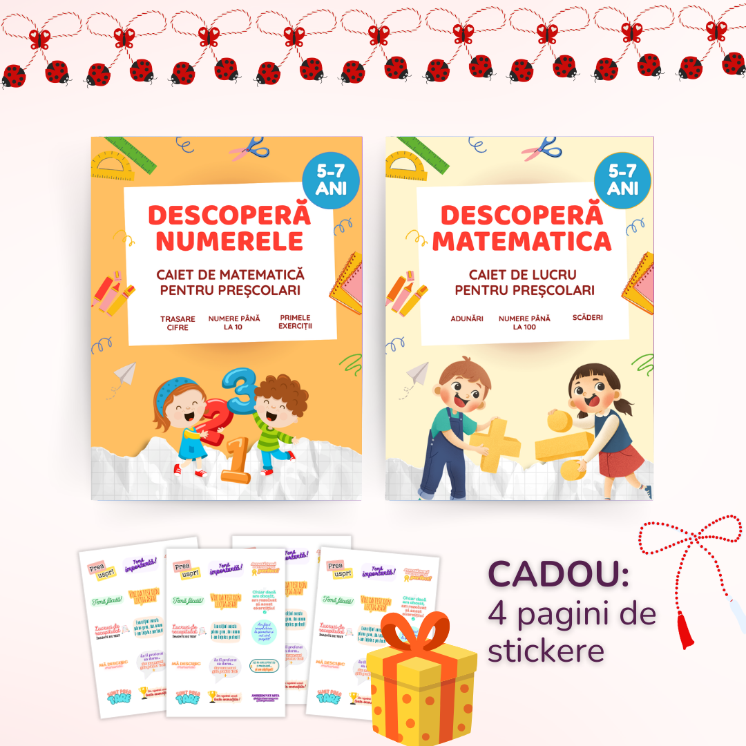 Pachet complet matematică 5–7 ani – Numere + Operații de bază