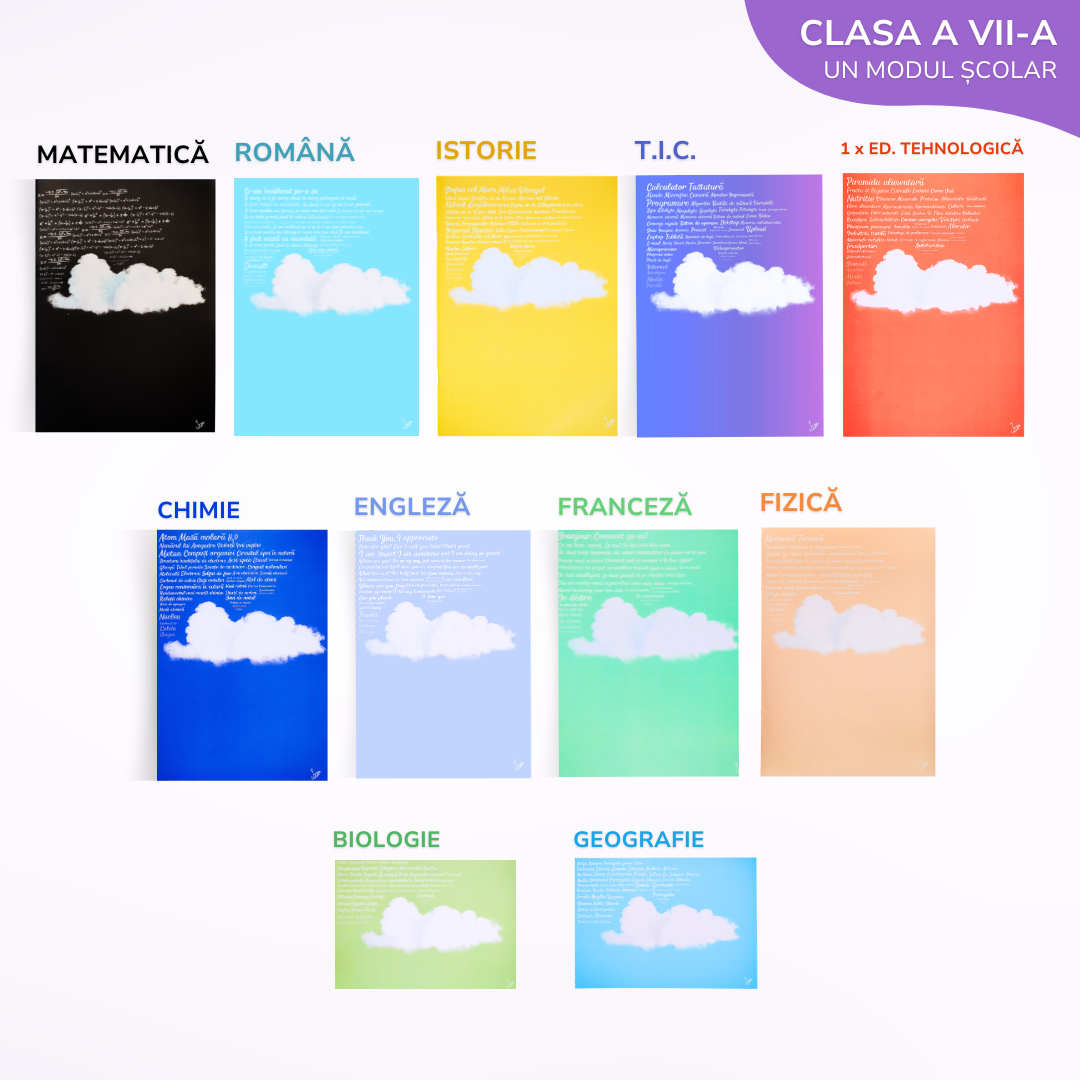 Pachet de Caiete Izzie pentru un Modul - 11 Caiete Izzie: Clasa a 7-a, BACK TO SCHOOL 2026