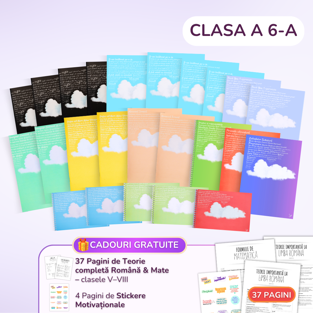 Pachet pentru Elevii Ambițioși: 26 Caiete pentru Clasa a 6-a