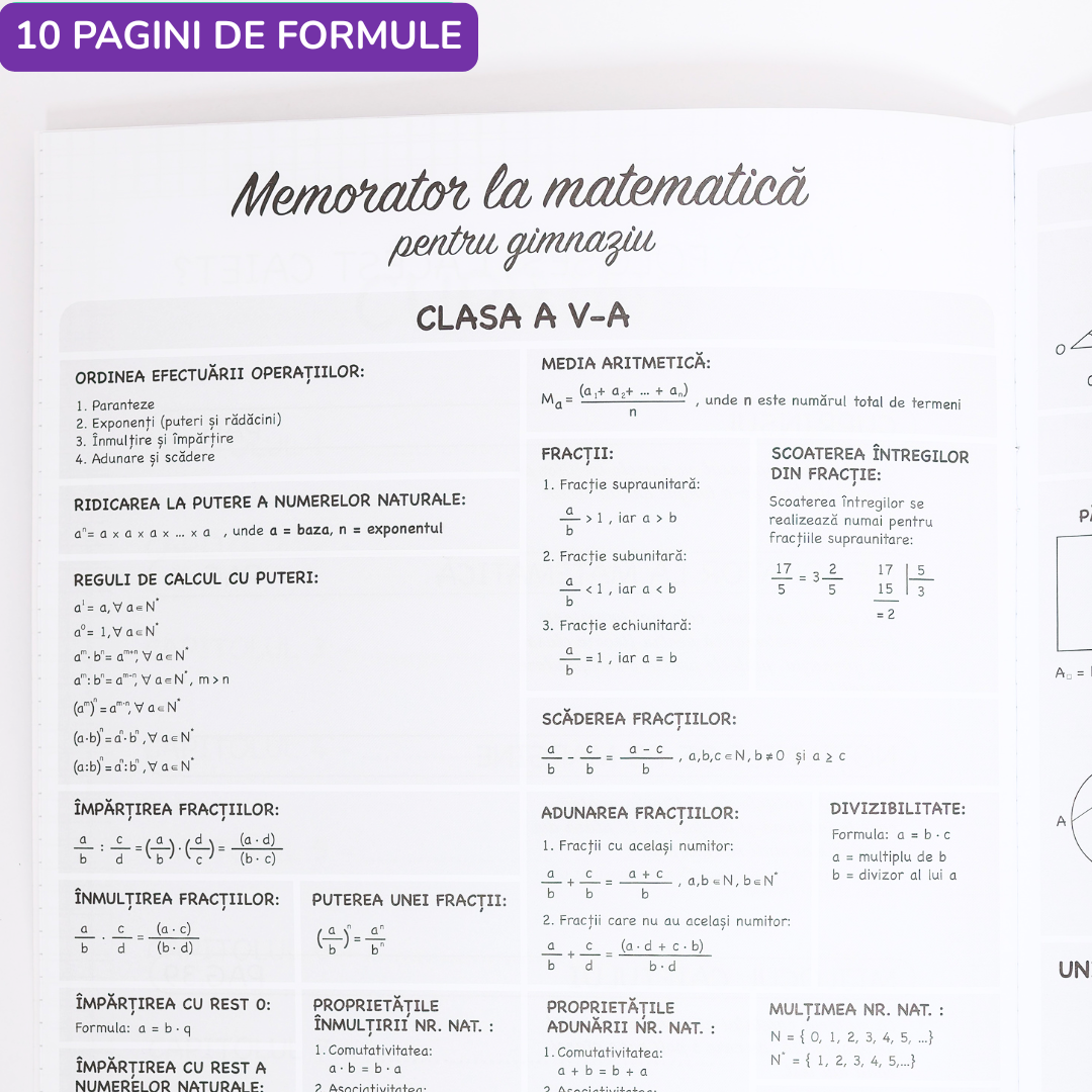 Pachet pentru tot anul școlar, BACK TO SCHOOL 2026 - Clasa a V-a