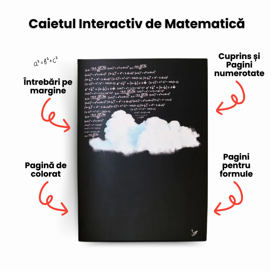 Set 5 Caiete: Mate + Română + Fizică + Geografie + Biologie