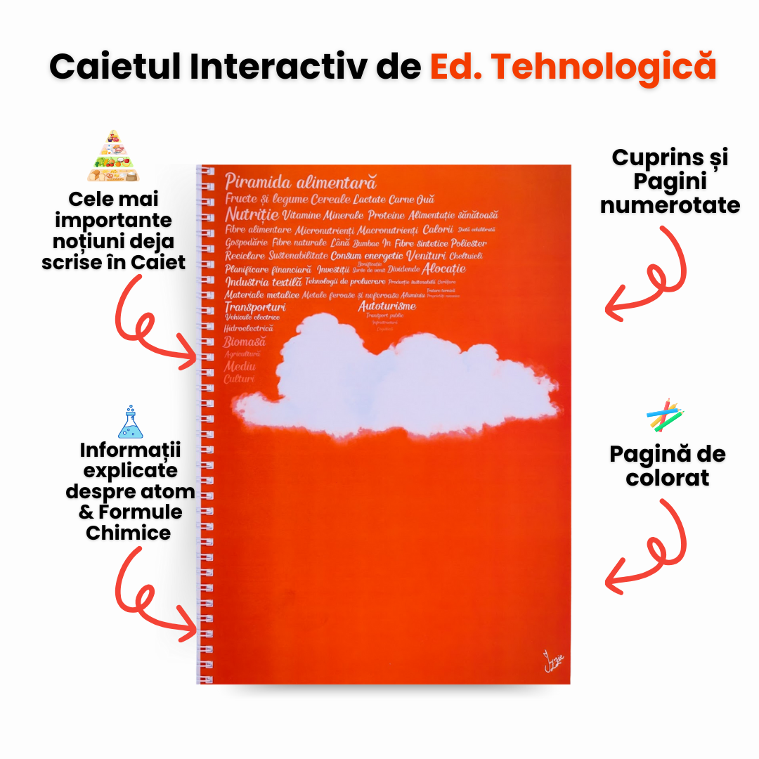 Set 3 Caiete de: Chimie, Ed. Tehnologică + Fizică