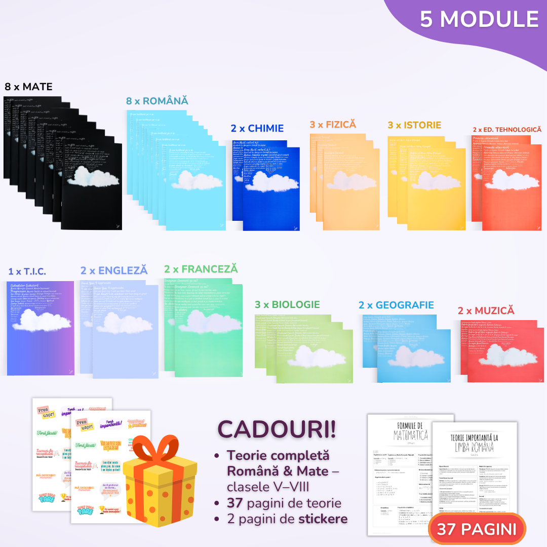 Pachet pentru tot anul școlar, BACK TO SCHOOL 2026 - Clasa a VIII-a