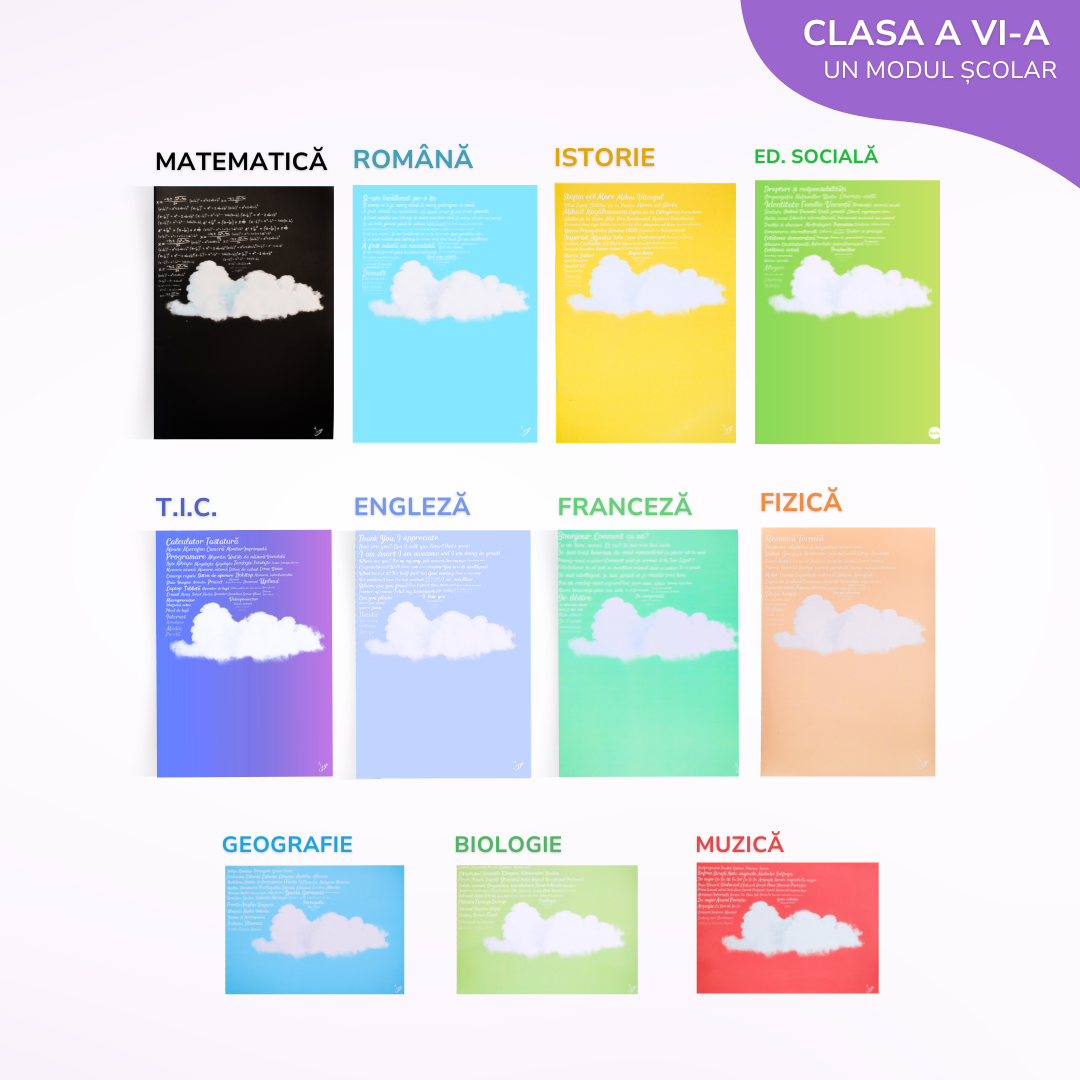 Pachet complet pentru un Modul - 11 Caiete Izzie: Clasa a 6-a, BACK TO SCHOOL 2026