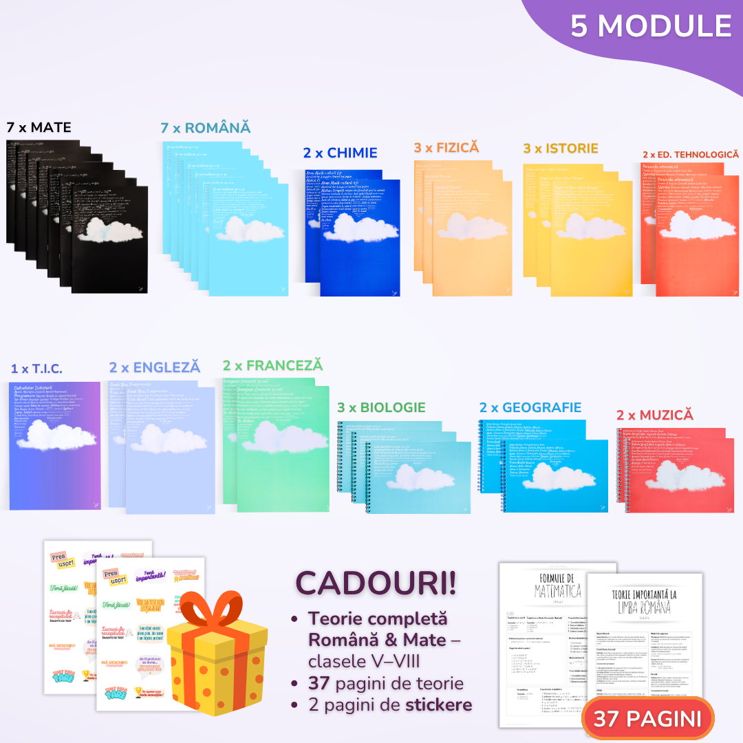 Pachet pentru tot anul școlar, BACK TO SCHOOL 2026 - Clasa a VII-a