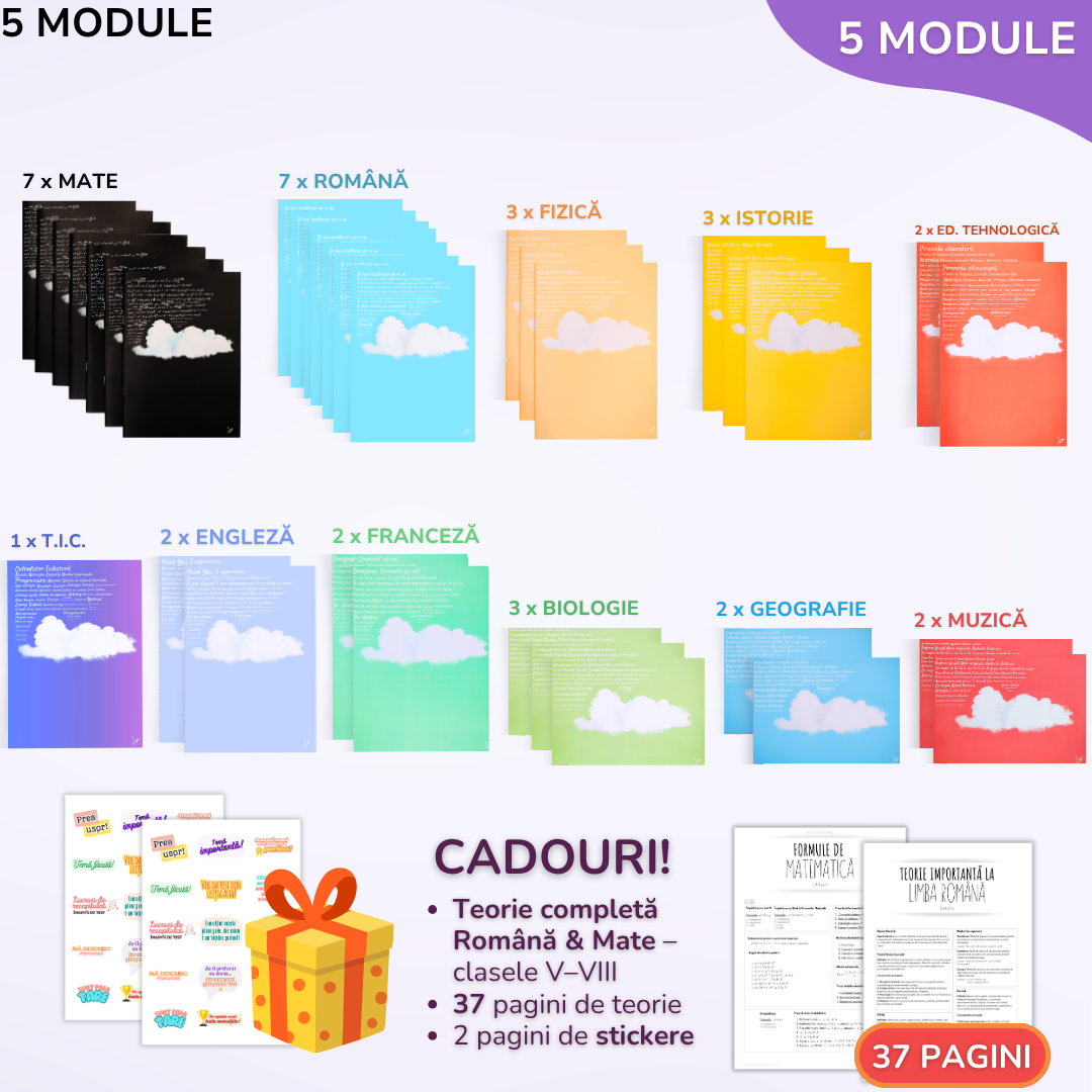 Pachet pentru tot anul școlar, BACK TO SCHOOL 2026 - Clasa a VI-a