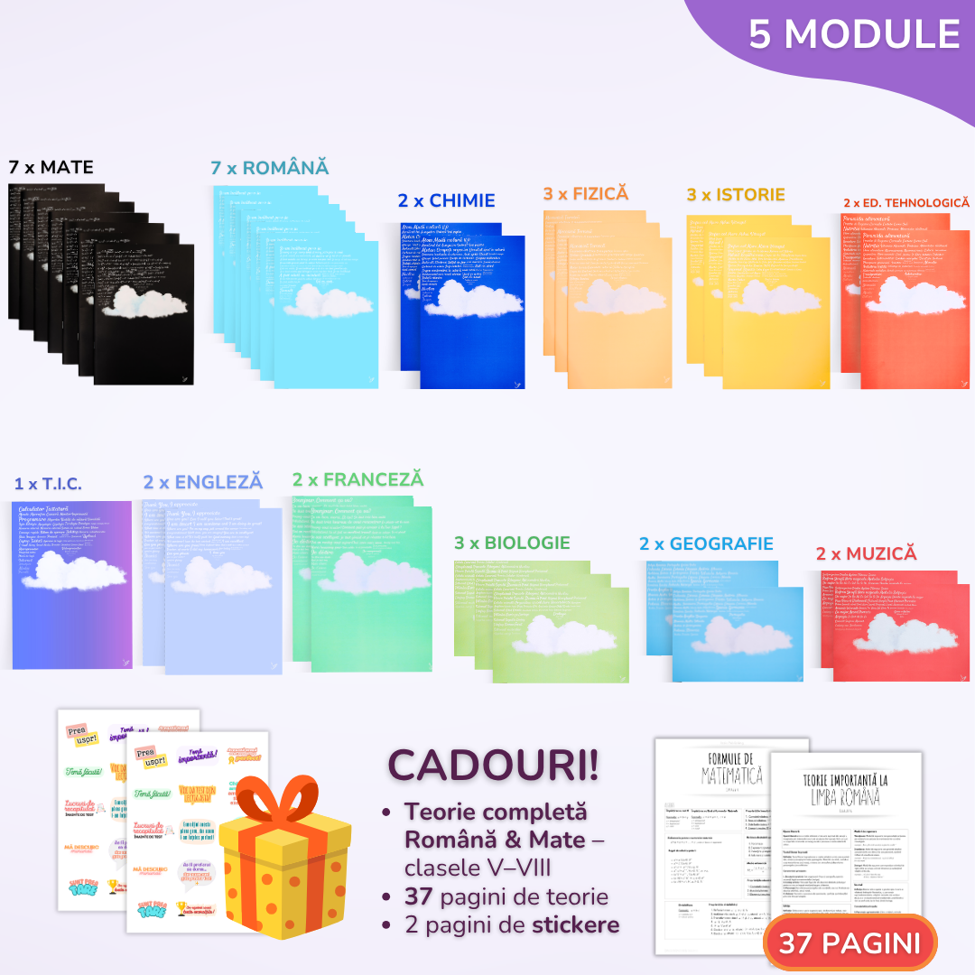 Pachet pentru tot anul școlar, BACK TO SCHOOL 2026 - Clasa a VII-a