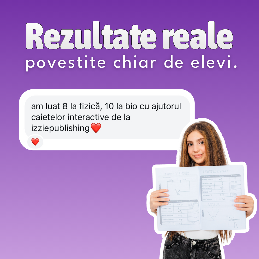 Caiet Interactiv Izzie de Fizică A4 (cu Formule)
