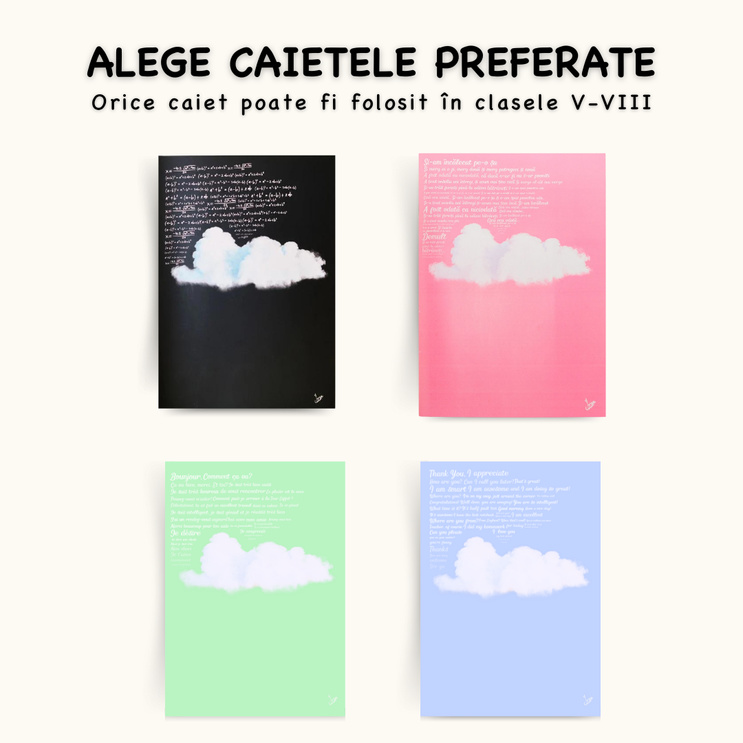 Mini set: 4 Caiete Izzie (la alegere)