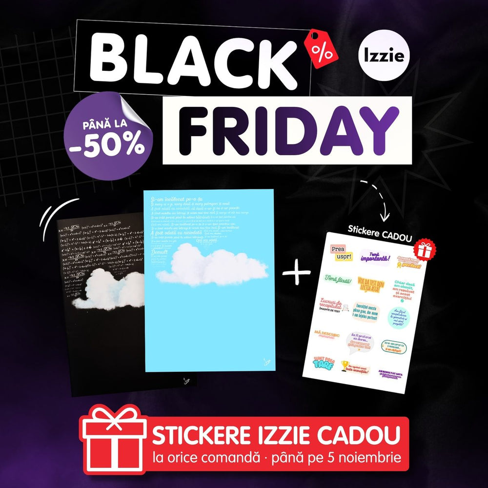 Stickere Izzie cadou · până pe 5 noiembrie